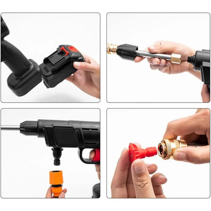 HIDROLAVADORA PORTATIL CON 2 BATERIA 98v