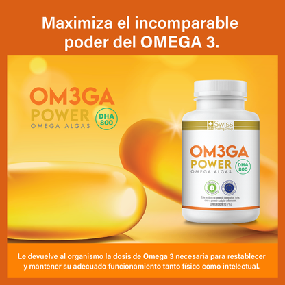 OMEGA POWER - Omega 3 de algas DHA 800