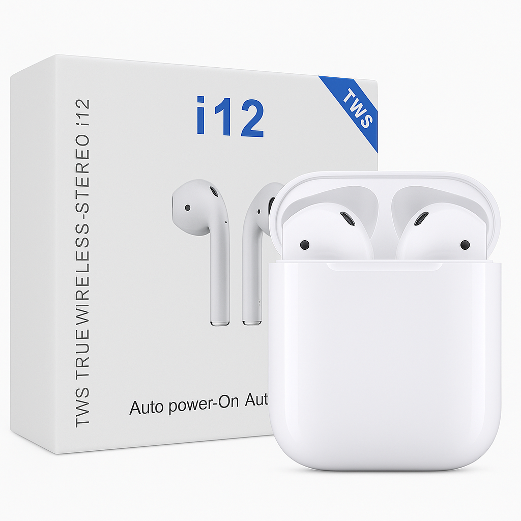 Audífonos i12 TWS: Libertad inalámbrica en tus oídos