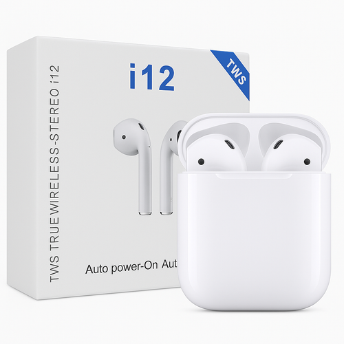 Audífonos i12 TWS: Libertad inalámbrica en tus oídos