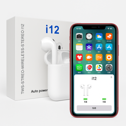 Audífonos i12 TWS: Libertad inalámbrica en tus oídos