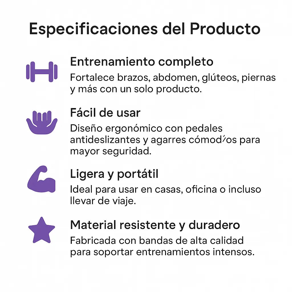 Bandas Elásticas de Pedal