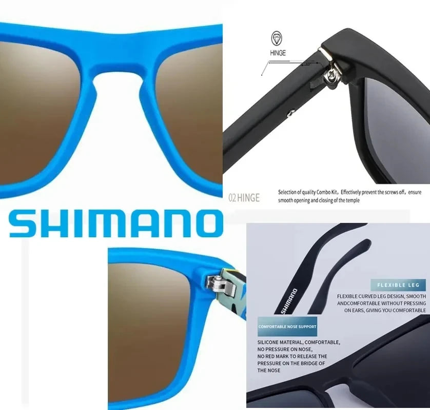 Gafas de sol polarizadas cuadradas clásicas unisex para deportes al aire libre, pesca, caza, ciclismo, conducción, montañismo, antirreflejos UV400.