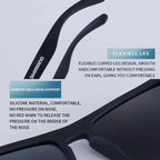 Gafas de sol polarizadas cuadradas clásicas unisex para deportes al aire libre, pesca, caza, ciclismo, conducción, montañismo, antirreflejos UV400.