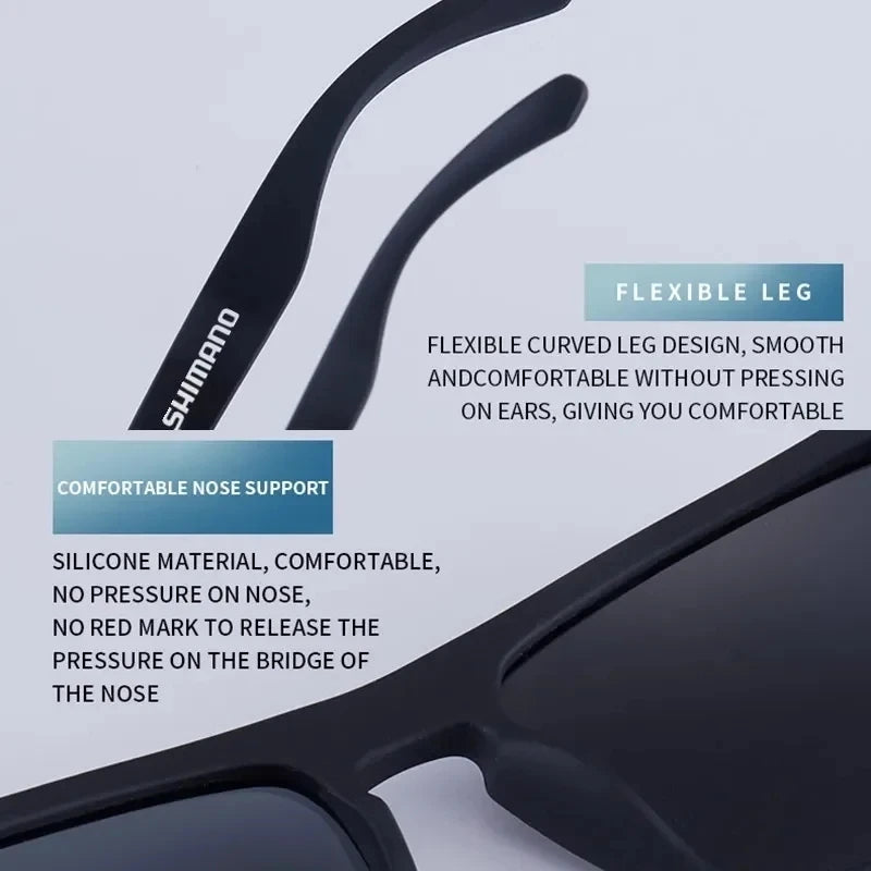 Gafas de sol polarizadas cuadradas clásicas unisex para deportes al aire libre, pesca, caza, ciclismo, conducción, montañismo, antirreflejos UV400.