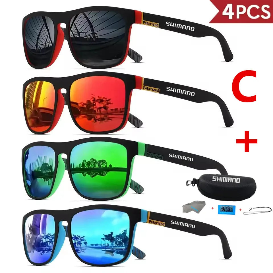 Gafas de sol polarizadas cuadradas clásicas unisex para deportes al aire libre, pesca, caza, ciclismo, conducción, montañismo, antirreflejos UV400.